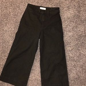 Madewell cropped wide leg jeans